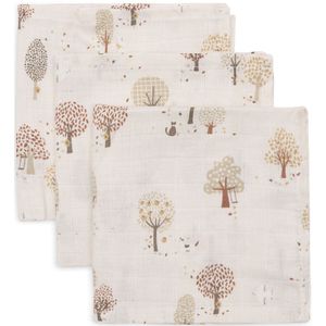 Jollein Spuugdoeken voor baby's, Nostalgic Ride, verpakking van 3 stuks, 31 x 31 cm, 100% katoen, Oeko-Tex gecertificeerd