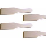 Gourmetspatels hout set a 4 bruin Hout Kitchen Tools Spatel voor de keuken (15.0000cm x cm)