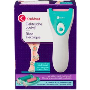 Kruidvat - Elektrische Voetvijl - Huidverwijderaar - Met 2 Navullingen