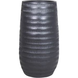 Bloemenvaas In Kleur Mat Zwart Keramiek Voor Boeketten/Takken/Bloemen H50 X D26 Cm- Vazen Binnen