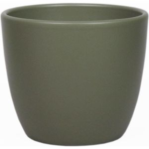 Floran Bloempot - mat - dennen groen - keramiek - kamerplant - 19 x 22 cm - Plantenpotten