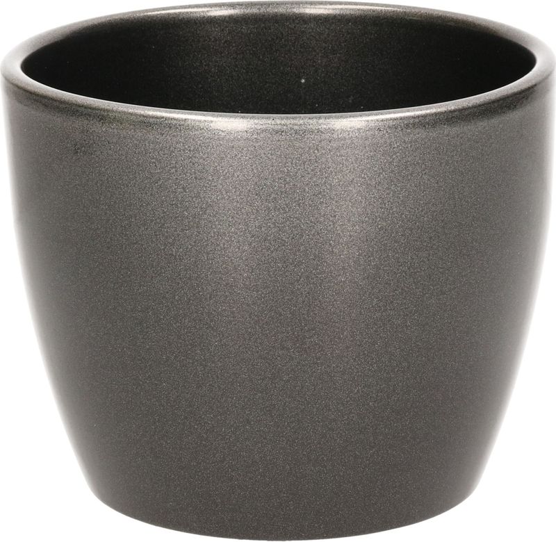 Floran bloempot boule 12x9,8 cm metallic