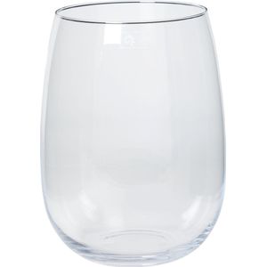 Floran bloemenvaas Julia- transparant helder glas - D22 x H26 cm