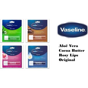 Vaseline lippenstift Transparant Crème 4.8g Lip Therapy - 4 x