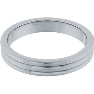 Steel Power - RVS Metalen Geribbelde Cockring 5cm