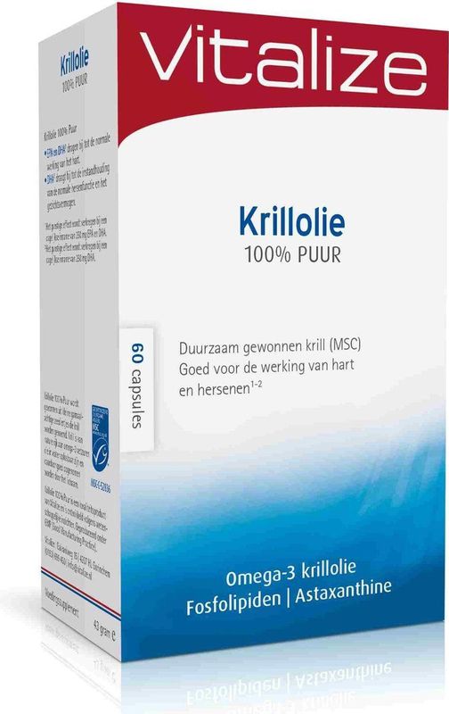 Vitalize Krillolie 100% puur (MSC) 60 capsules