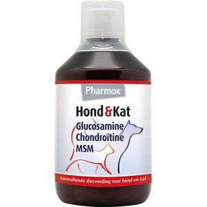 Pharmox Hond & Kat Glucosamine 500 ml - Belangrijke bouwsteen voor honden en katten - Geschikt voor ieder type hond of kat