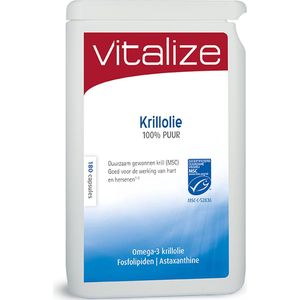 Vitalize - Krillolie 100% Puur - 180 Capsules - Omega-3 Vetzuur
