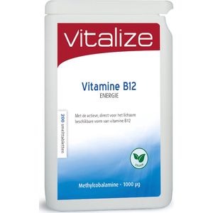 Vitalize B12 Energie 200 tabletten - Draagt bij aan extra energie bij vermoeidheid en moeheid