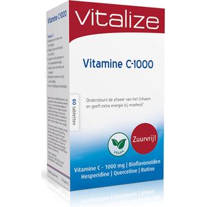Vitalize Vitamine C-1000 mg Zuurvrij Tabletten 60TB