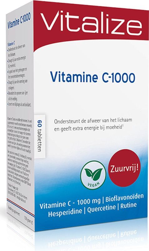 Vitalize Vitamine C-1000 mg Zuurvrij Tabletten 60TB