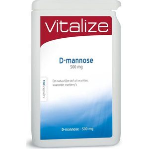 Vitalize D-mannose 150 capsules - 500 mg zuivere en natuurlijke D-mannose