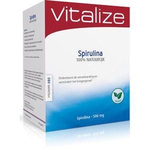 Vitalize Spirulina 500 mg 280 tabletten - Geeft energie, vitaliteit en helpt bij gewichtscontrole