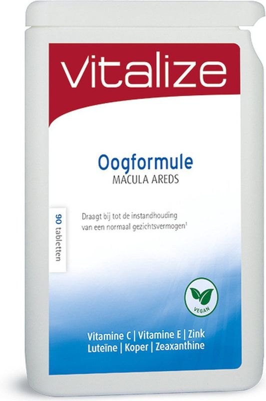 Oogformule Macula Areds 90 tabletten - Voor een normaal gezichtsvermogen - Ondersteunt de conditie van het oog - Vitalize