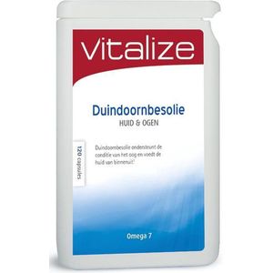 Duindoornbesolie 120 capsules - Droge huid, ogen, slijmvliezen - Rijk aan Omega-7 vetzuren - Vitalize