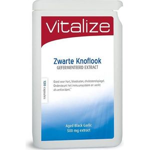 Zwarte knoflook 120 capsules - Gefermenteerd extract - Voor het behoud van een verantwoord cholesterolgehalte - Vitalize