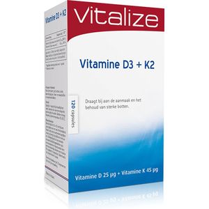 Vitalize Vitamine d3 + k2 120 Capsules