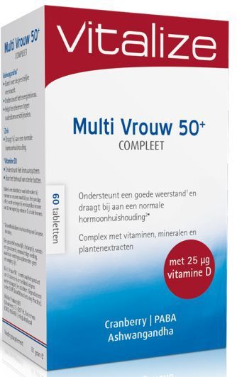 Vitalize - Multi Vrouw 50+ - Multivitaminen - Compleet - Tabletten