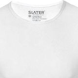 Slater - Stretch T-shirt - 2-pack - Wit - Katoen