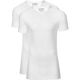Slater - Stretch T-shirt - 2-pack - Wit - Katoen
