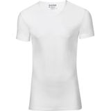 Slater - Stretch T-shirt V-hals - Wit - 2-pack