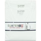 Slater - Regular Fit T-shirt - Wit - Katoen - 2 Stuks