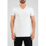 Slater - Regular Fit T-shirt - Wit - Katoen - 2 Stuks