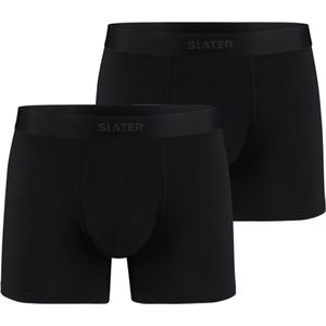 Slater Basic Bamboe boxershort zwart 2-pack