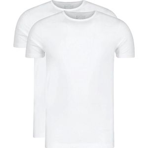 Slater 8100 - Tencel 2-pack T-shirt ronde hals korte mouw wit