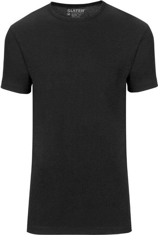 Slater - T-shirt - Zwart - 100% Katoen - 2-Pack