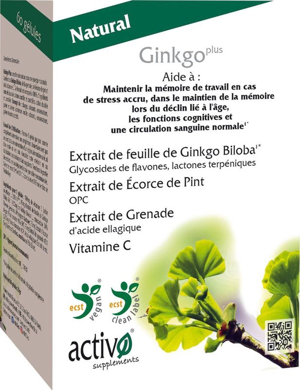 Activo Ginkgo plus 60 tabletten