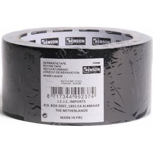 Benson Reparatietape - 48 mm x 10 meter - Space - Zwart