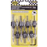 Benson Ruimer - Verzinkboorset - Verzinkboren - Ø 3 t/m 6 mm - 7 delig