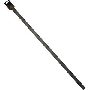 Benson RVS liniaal - 100 cm - Duidelijke schaalverdeling - Ophangoog