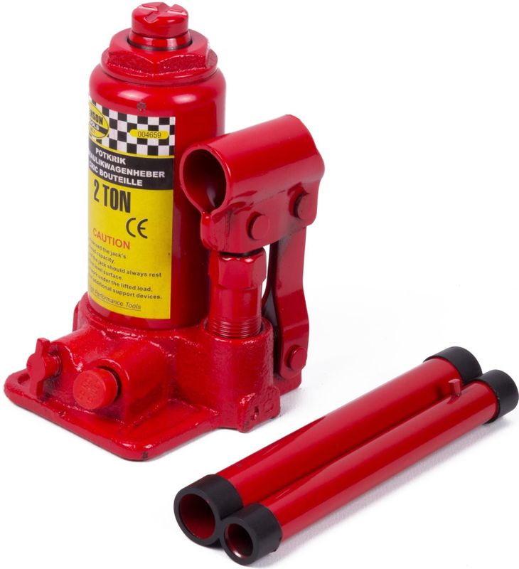 Benson Compacte potkrik - hoog heftbereik - 2 ton - extra stabiliteit - blauw of rood