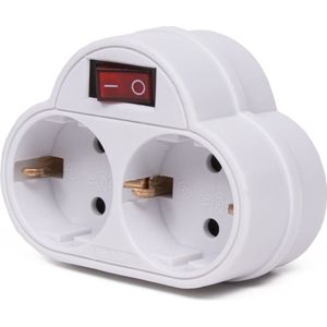 Benson Dubbel stopcontact met schakelaar en kinderbeveiliging - 3500W