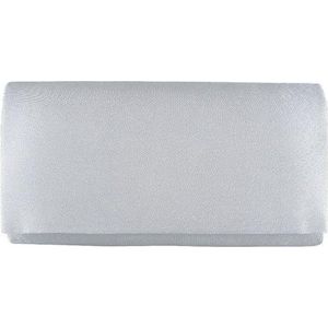 Bulaggi Clutch voor Dames / Schoudertas / Satijn Zilver/ Avondtasje met schouderriem/ Effen clutch handtasjes