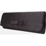 Bulaggi Clutch Pam voor Dames / Schoudertas / Satijn Zwart/ Avondtasje met schouderriem/ Effen clutch handtasjes