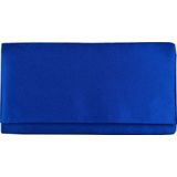 Bulaggi Clutch voor Dames / Schoudertas - Satijn - Bulaggi - Kobalt blauw / Avondtasje met schouderriem/ Effen clutch handtasjes