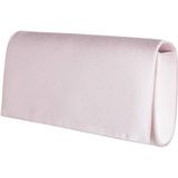 Bulaggi Clutch voor Dames / Schoudertas / Satijn Pastel Roze/ Avondtasje met schouderriem/ Effen clutch handtasjes