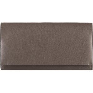 Bulaggi Clutch voor Dames / Schoudertas - Satijn - Taupe / Avondtasje met schouderriem/ Effen clutch handtasjes