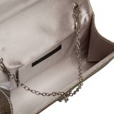 Bulaggi Dionne envelope voor Dames / Clutch / Vegan Leather / Glitter Brons/ Avondtasje met schouderriem/ Effen Clutch handtasjes