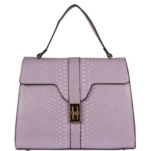 Bulaggi handtas Clair voor Dames / Handtas - Lila - croco print / Paarse handtas met afneembare schouderriem