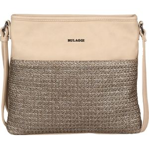 Wave crossbodytas voor Dames / tassen dames crossbody / Canvas / Taupe / Avondtasje met schouderriem