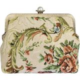 Rebecca framebag voor Dames / Schoudertas - canvas - Multi/ Avondtasje met schouderriem/ Effen Clutch handtasjes
