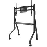 Neomounts FL50-525BL1 verrijdbare TV vloerstandaard - 55-86"" - max. 76 kg - hoogteverstelling 106-136 cm - TÜV-gecertificeerd - zwart