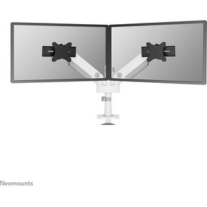 Neomounts Monitor-Halterung DS65S-950WH2 weiß für 2 Monitore, Tischklemme, Tischbohrung