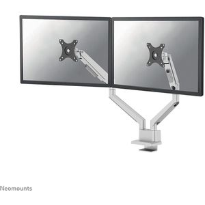 Neomounts Monitor-Halterung DS70-250SL2 silber für 2 Monitore, Tischklemme, Tischbohrung