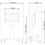 Neomounts PLASMA-M2250BLACK TV-wagen 106,7 cm (42) - 254,0 cm (100) Vloerstandaard, Vast