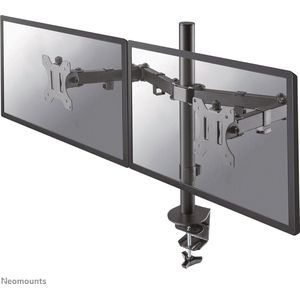 Neomounts FPMA DBLACK full motion monitorarm 2 schermen " zwart